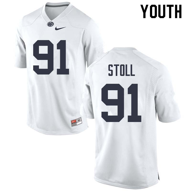 NCAA Nike Youth Penn State Nittany Lions Chris Stoll #91 College Football Authentic White Stitched Jersey MGX1398EG